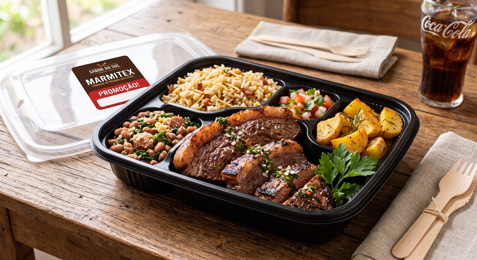 Marmitex Premium de Picanha Grelhada